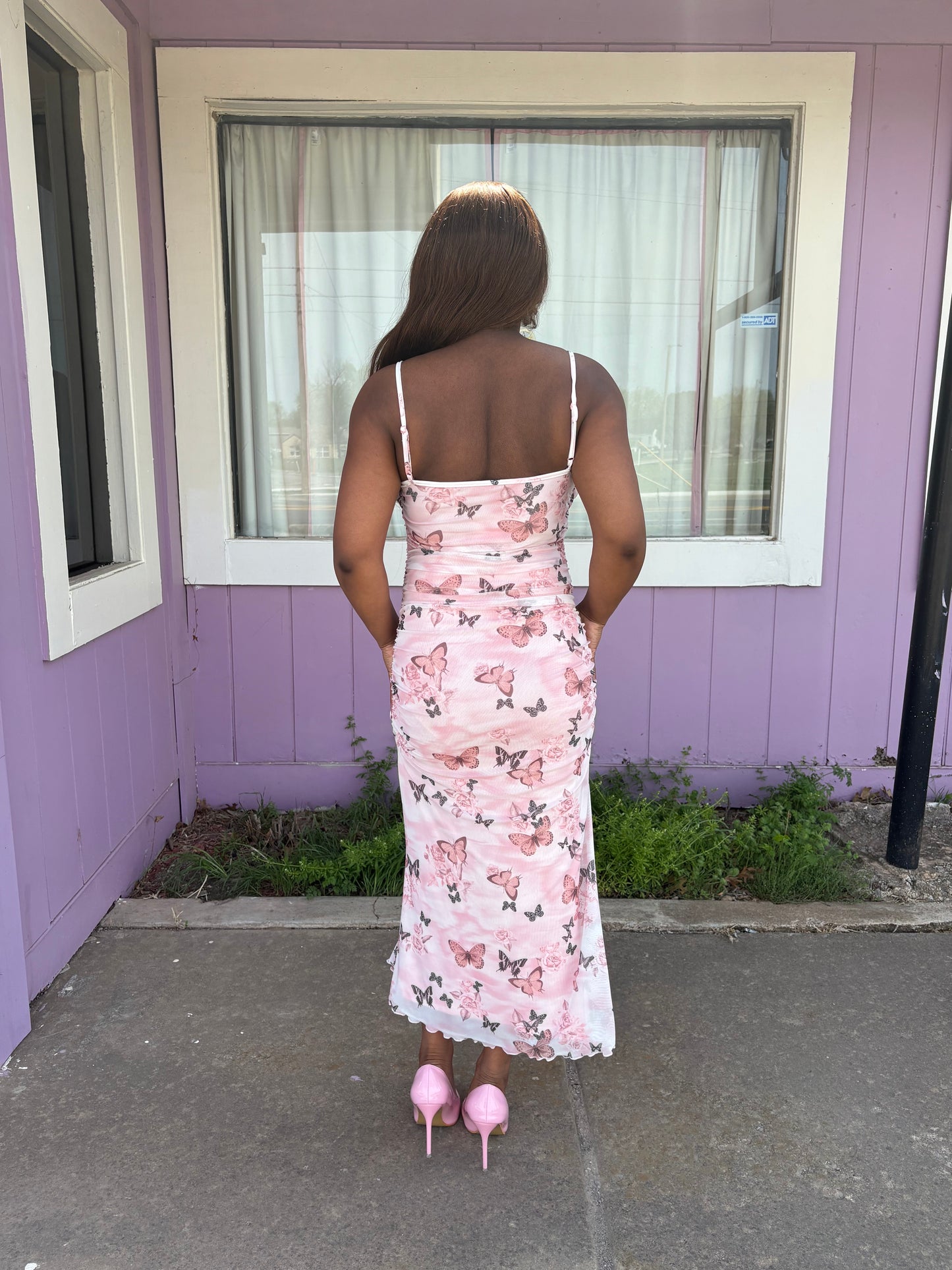 Butterfly Me Away – Pink Spring Dress