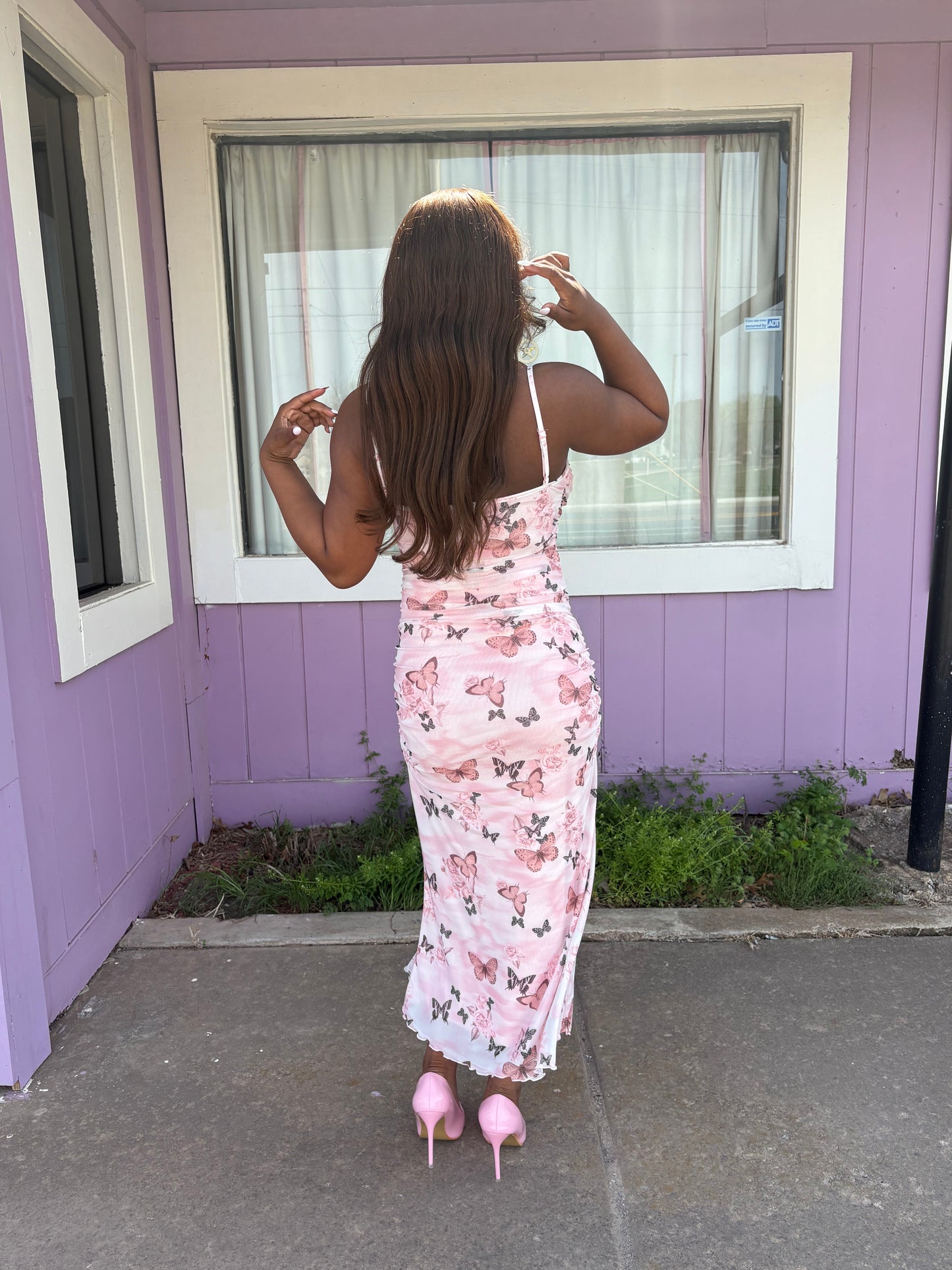 Butterfly Me Away – Pink Spring Dress